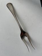 Zilveren vleesvork met parelrand, serveervork, Antiek en Kunst, Ophalen of Verzenden, Zilver