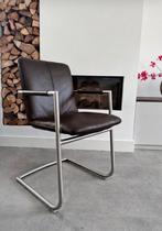 4/6/8/10 bruin leder Henders & Hazel design eetkamerstoelen, Huis en Inrichting, Stoelen, Ophalen, Bruin, Niet opgegeven, Zo goed als nieuw