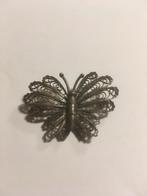 Zilveren broche, filigrein, antiek, Ophalen of Verzenden, Broche