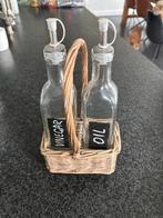 Olie en Azijn Set in Mand, Huis en Inrichting, Keuken | Keukenbenodigdheden, Ophalen of Verzenden, Nieuw