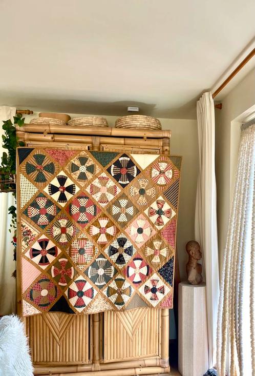 Gequilte wandkleed mega! 140x135 quilt, Huis en Inrichting, Woonaccessoires | Wanddecoraties, Ophalen of Verzenden