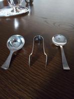 Verzilverde Suikerschep - Suikerklontjes tang - Koffie schep, Antiek en Kunst, Antiek | Bestek, Ophalen of Verzenden