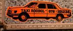 Prachtige vintage sticker inde vorm van een Mercedes taxi, Ophalen of Verzenden, Zo goed als nieuw