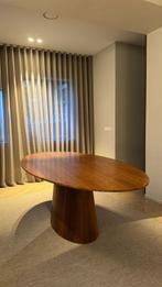 Exclusieve ovale design eettafel – unieke middenpoot, Gebruikt, 100 tot 150 cm, 200 cm of meer, Ophalen of Verzenden