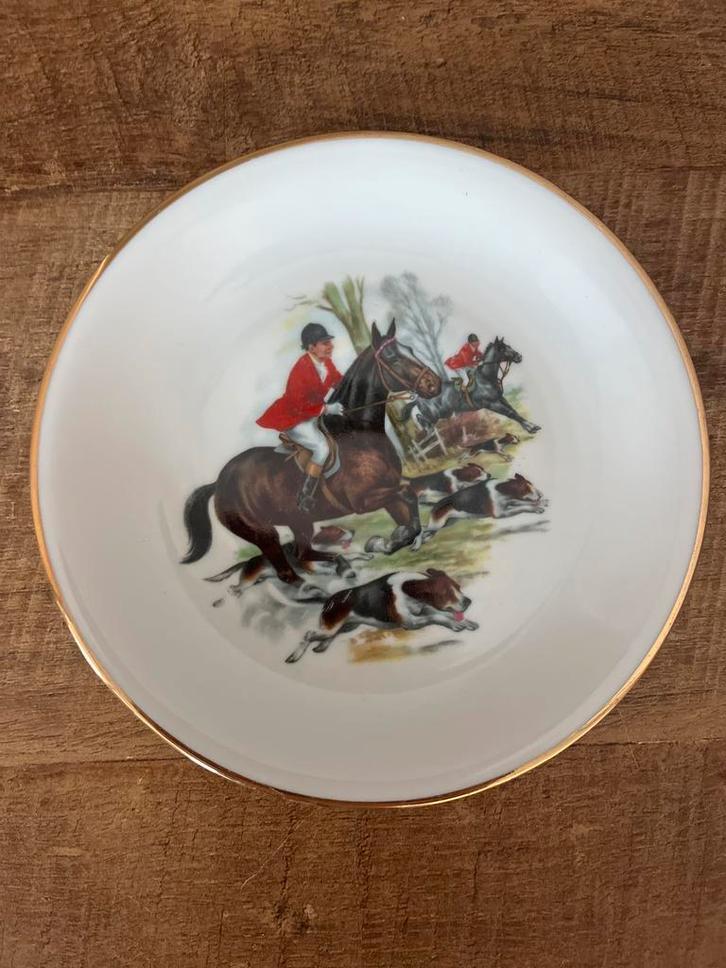 Winterling Bavaria Bord - Jachttafereel Porselein Antiek Dui, Antiek en Kunst, Antiek | Porselein, Ophalen