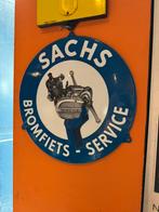 SACHS Bromfiets emaille reclamebord, Ophalen, Reclamebord, Gebruikt, .