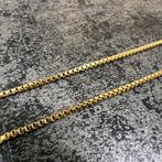 14k gouden ketting massief Venetiaanse schakel 60cm, Ophalen of Verzenden, Zo goed als nieuw, Goud