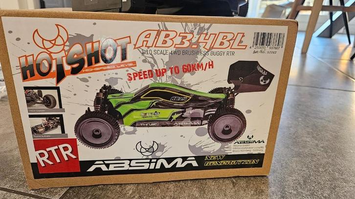 Absima AB3.4BL Brushless RTR, Hobby en Vrije tijd, Modelbouw | Radiografisch | Auto's, Gebruikt, Auto offroad, Elektro, Schaal 1:10