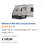 Obelink Treffer Mini Black Caravanvoortent, Ophalen of Verzenden, Zo goed als nieuw