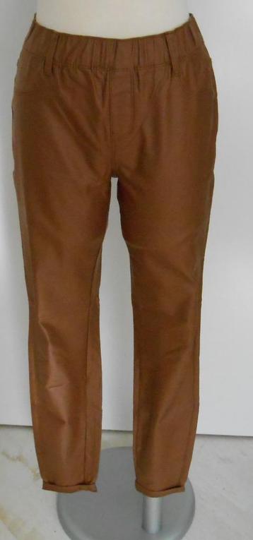 MS Mode imitatieleren broek bruin mt 42 beschikbaar voor biedingen