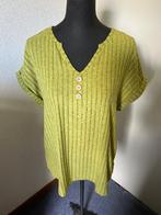 Heerlijk zacht shirtje rib mt XL z.g.a.n. groen, Maat 46/48 (XL) of groter, Ophalen of Verzenden, Zo goed als nieuw, Groen