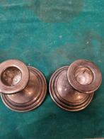 kandelaars verzilverd 2 stuks, Ophalen of Verzenden, 'T Olde Gre-j, Info@toldegrej.nl, Endepoelstraat 20f Didam