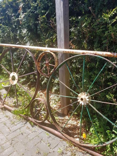 Bijzonder ijzeren hekwerk., Tuin en Terras, Tuinhekken en Hekwerk, Gebruikt, Sierhekwerk, IJzer, Ophalen
