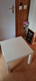 Wit vierkant tafeltje, Huis en Inrichting, Ophalen, Minder dan 45 cm, Minder dan 55 cm, Gebruikt