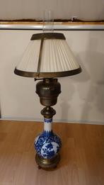 Antieke Lampe Aurora – porseleinen petroleumstijl lamp, Ophalen, Gebruikt, Glas