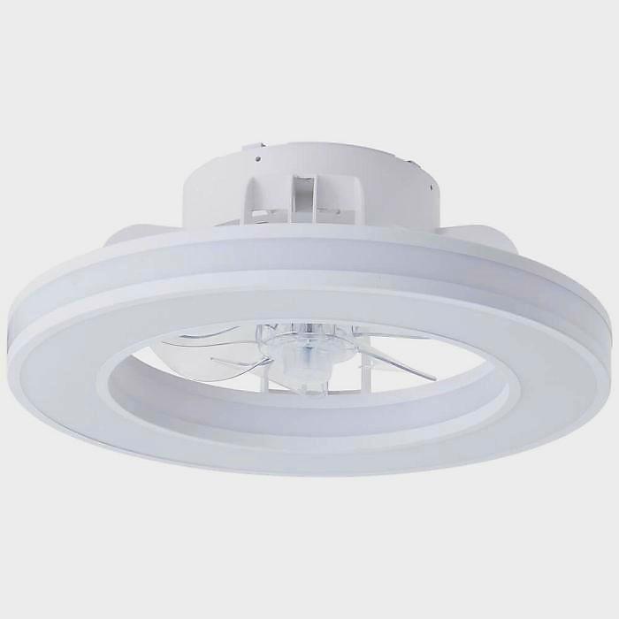 Mondello Plafondventilator Wit met Afstandsbediening, Huis en Inrichting, Lampen | Plafondlampen, Nieuw, Kunststof, Metaal, Ophalen