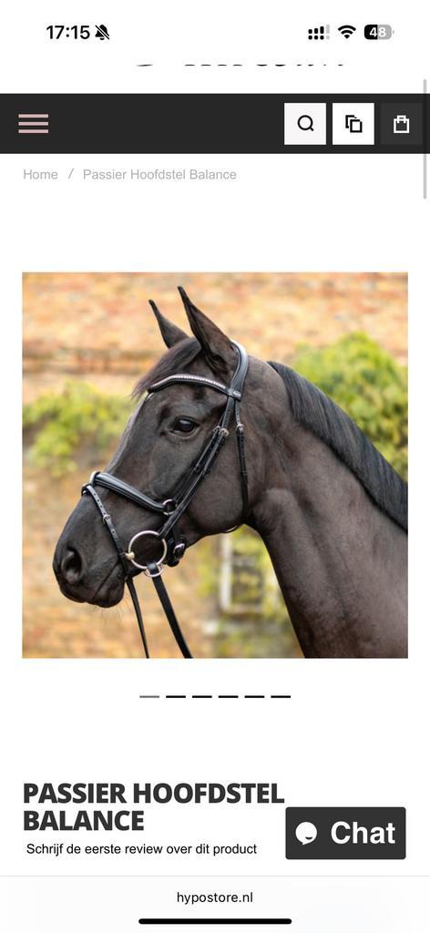 Nieuw! Passier balance anatomisch hoofdstel full, Dieren en Toebehoren, Paarden en Pony's | Dekens en Dekjes, Nieuw, Ophalen of Verzenden