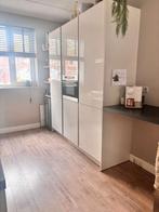 Witte Hoogglans dubbelwandige Keuken+Pelgrim GEDEMONTEERD, Wit, Dubbelwandige keuken, Ophalen of Verzenden, Zo goed als nieuw