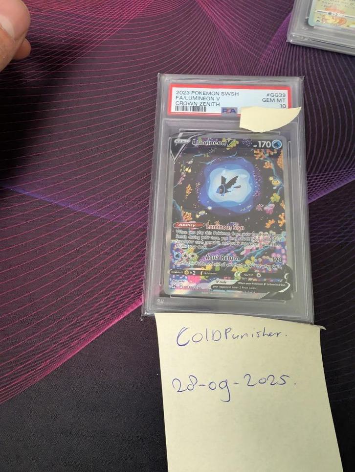 Lumineon V - PSA 10 - # GG39 - Pokemon, Hobby en Vrije tijd, Verzamelkaartspellen | Pokémon, Nieuw, Losse kaart, Ophalen