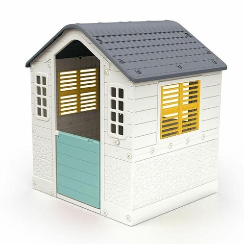 Dolu 3311 Speelhuis Wit/Blauw/Geel, Kinderen en Baby's, Speelgoed | Buiten | Speelhuisjes, Nieuw, Kunststof, Ophalen of Verzenden