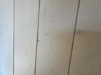 Wit behandelde vuren planken voor plafond of wand 13x135x265, Ophalen of Verzenden, 75 m² of meer, Wit