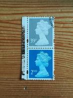 Engeland machin 39 p grijs en 2nd blauw uit boekje DX34, Postzegels en Munten, Postzegels | Europa | UK, Ophalen of Verzenden