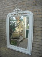 Zeer fraaie Antieke Spiegel met mooie Kuif, Ophalen, Rechthoekig, 50 tot 100 cm, 100 tot 150 cm