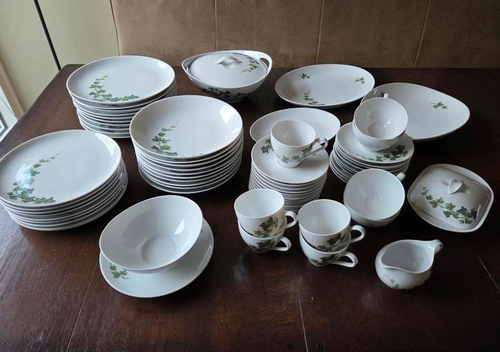 Bavaria klimop servies model Larissa A.D. Copier jaren 50, Antiek en Kunst, Antiek | Servies compleet, Ophalen of Verzenden