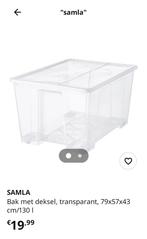 Hele grote Ikea Samla bakken met deksel en wielen, Huis en Inrichting, Ophalen, Gebruikt