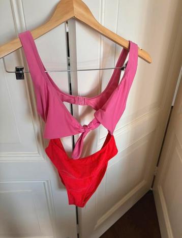 Missguided rood roze badpak, swimsuit, bikini maat XS/S beschikbaar voor biedingen