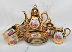 Compleet thee mokka servies, verguld porselein, Versailles, Ophalen of Verzenden