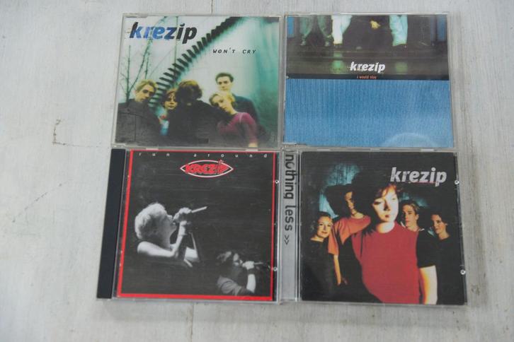 2 X KREZIP = Run Around / Nothing Less + 2 X CDsingle Wont, Cd's en Dvd's, Cd's | Pop, Zo goed als nieuw, 1980 tot 2000, Boxset