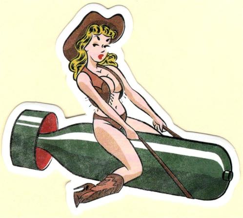 Pin Up Girl sticker #195, Verzamelen, Stickers, Nieuw, Overige typen, Verzenden