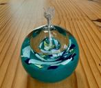 Vintage: geblazen glazen olielamp (1970) Blauw Glas, Antiek en Kunst, Ophalen of Verzenden