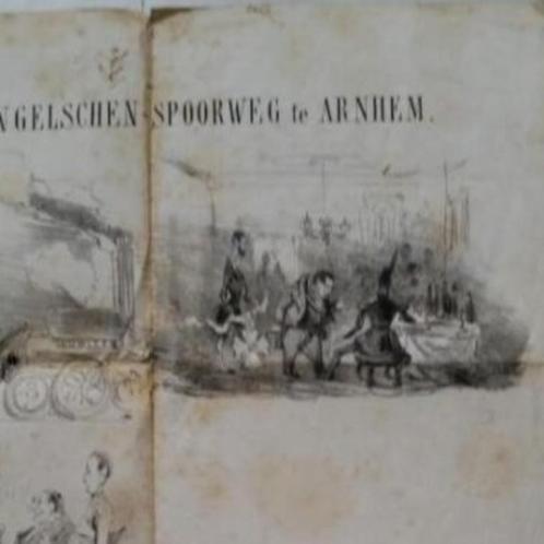 Programma feestelijke opening Engelschen-Spoorweg te Arnhem, Antiek en Kunst, Antiek | Overige Antiek, Ophalen
