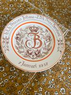 Vintage Petrus Regout Juliana & Bernhard Herdenkingsbord, Antiek en Kunst, Ophalen of Verzenden