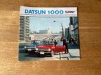 Datsun 1000 Sunny Brochure - Zeldzaam!, Ophalen of Verzenden, Gelezen, Nissan