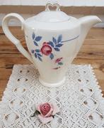 Grote Franse brocante koffiepot, spuitmotief rozen, St.Amand, Ophalen of Verzenden