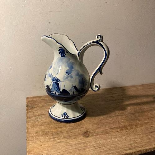 Delfts Blauwe Schenkkan - Handgeschilderd, Antiek en Kunst, Curiosa en Brocante, Ophalen of Verzenden