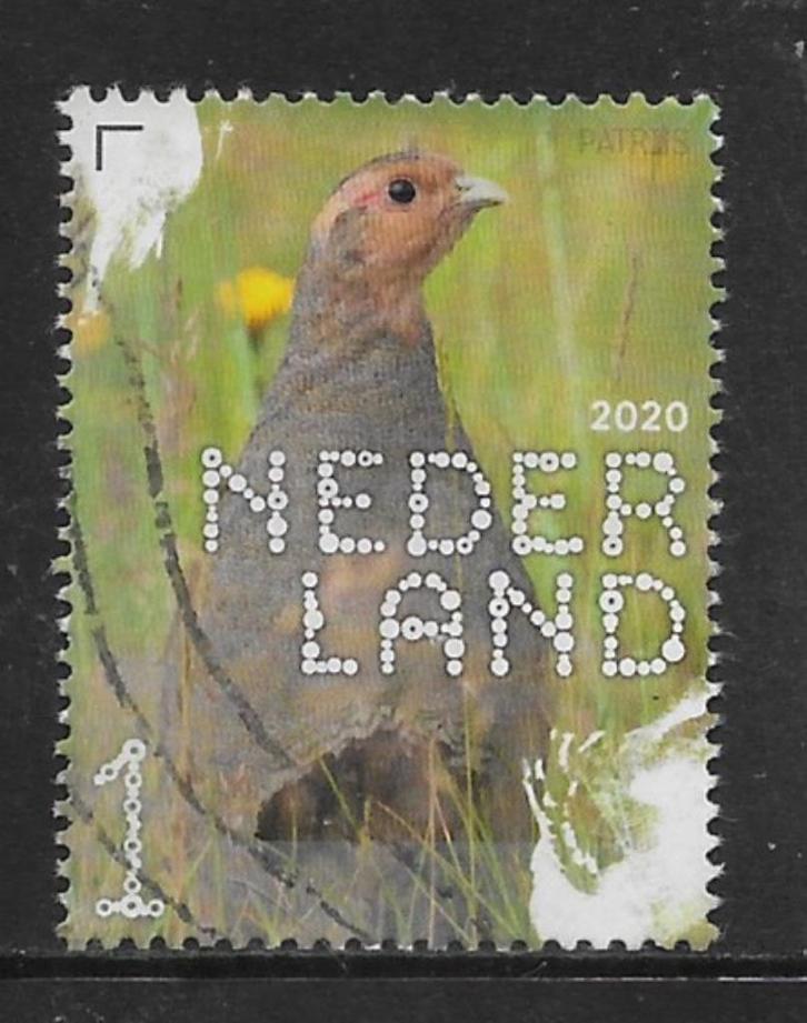 2020, Boerenlandvogels, Patrijs [3829] (K0728), Postzegels en Munten, Postzegels | Nederland, Ophalen of Verzenden