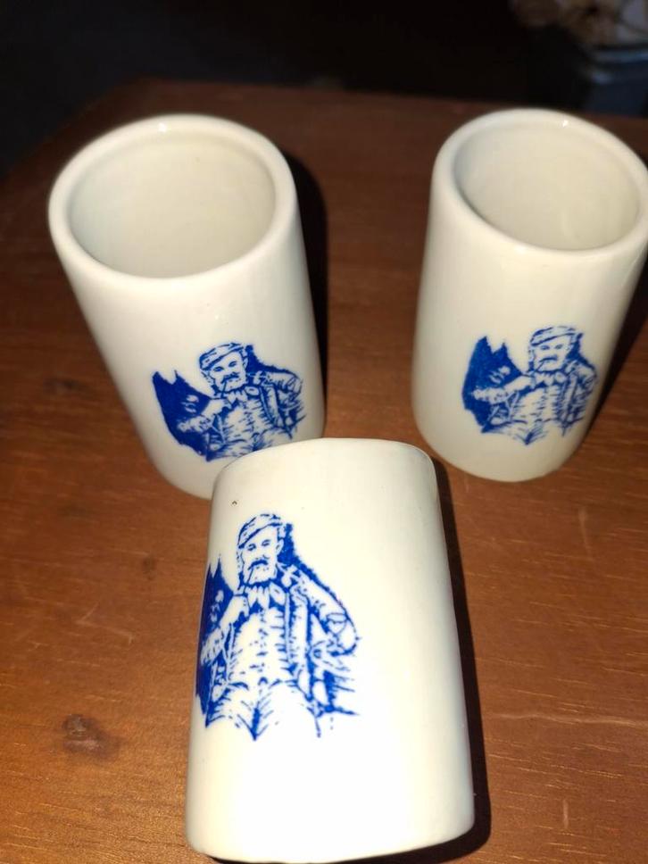 3 Boomsma Jenever glaasjes, Antiek en Kunst, Antiek | Keramiek en Aardewerk, Ophalen of Verzenden