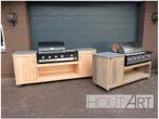 Buitenkeuken Boretti met steigerhout enkel! NIEUW!, Hout-art, Houtskool, Vrijstaand, Info@hout-art.nl