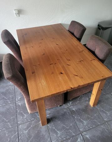 eettafel met stoelen , 180x100x75 beschikbaar voor biedingen