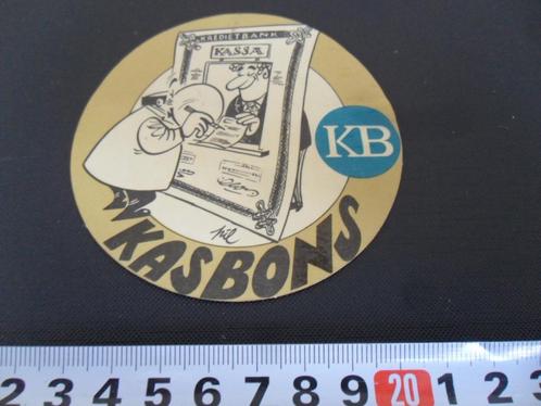 sticker strip KB Kasbons Kredietbank kassa, Verzamelen, Stickers, Zo goed als nieuw, Bedrijf of Vereniging, Ophalen