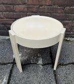 Space Age tafeltje demonteerbaar crème wit goede staat, Ophalen, Huis en Inrichting
