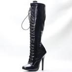 Fetish Rijglaarzen High-Heels NIEUW maat 42, Hoge laarzen, Zwart, Nieuw, Ophalen of Verzenden