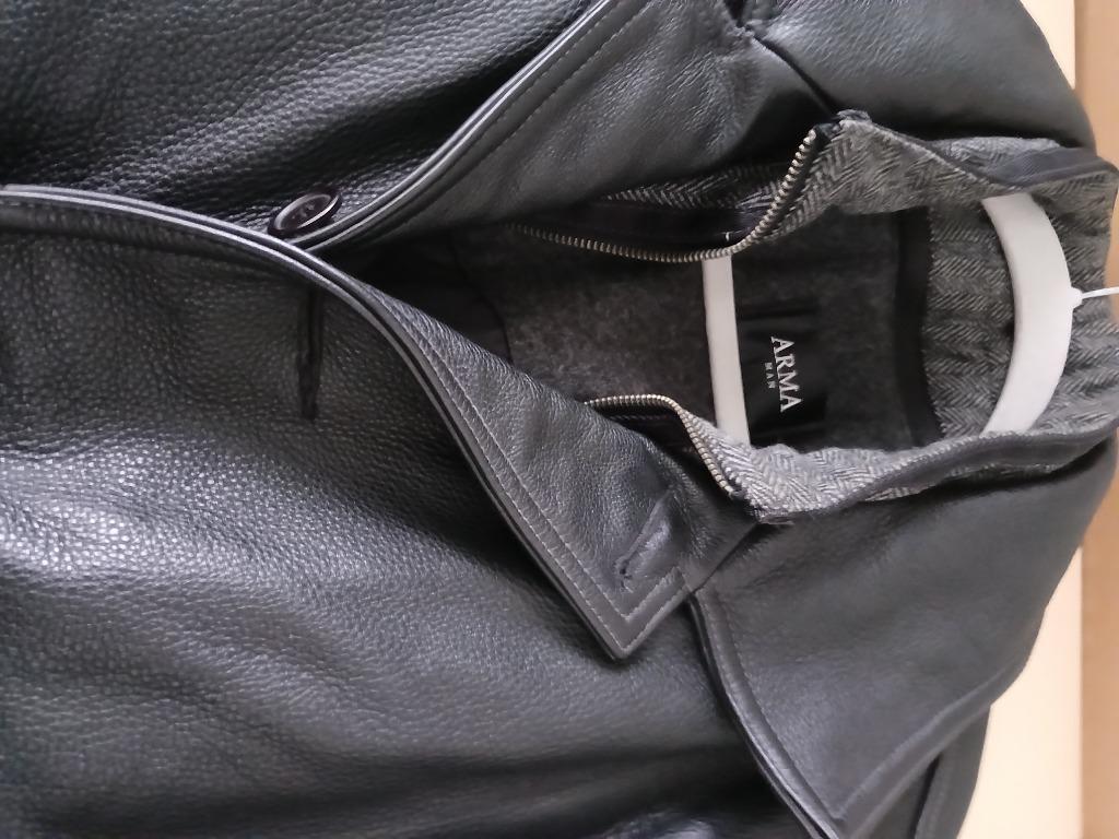 Heren winter leren jas mt. M/L, Kleding | Heren, Jassen | Winter, Maat 48/50 (M), Zwart, Nieuw, Arma