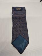 Donkerblauwe McGregor Zijden Stropdas, Ophalen of Verzenden, Zo goed als nieuw, Met patroon, McGregor
