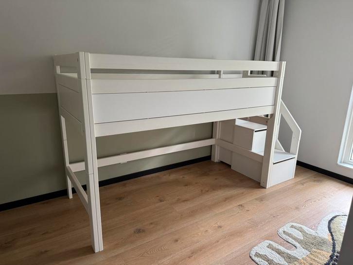 Lifetime Halfhoogslaper met trapkast! (Ombouw), Kinderen en Baby's, Kinderkamer | Stapelbedden en Hoogslapers, Zo goed als nieuw