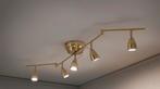 Plafondlamp Ikea BAROMETER Plafondrail,5 spots, messingkleur, Ophalen, Zo goed als nieuw